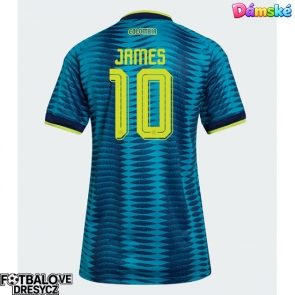 Kolumbie James Rodriguez #10 Dámské Venkovní Dres MS 2026 Krátký Rukáv